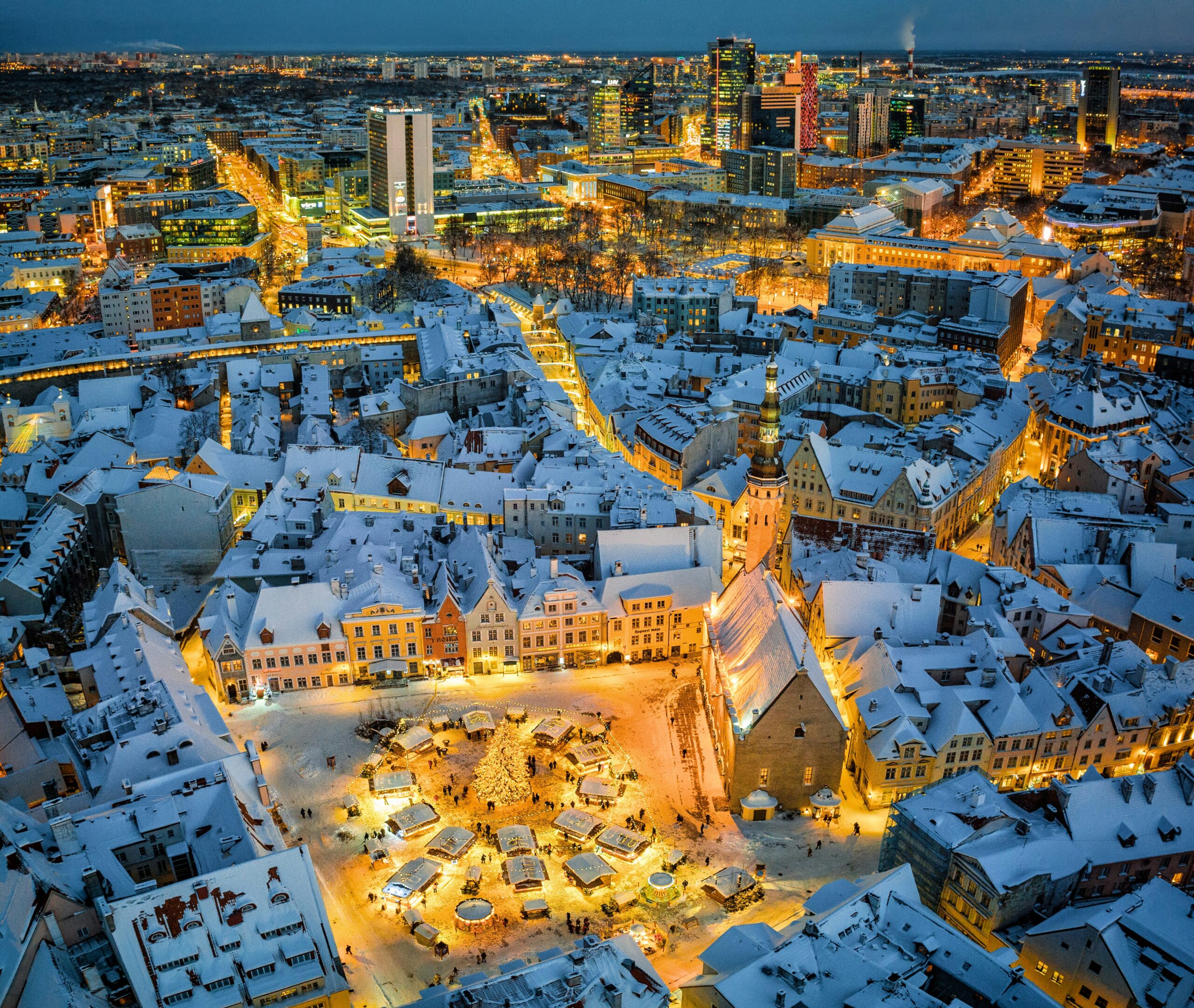 Winter in Tallinn old town