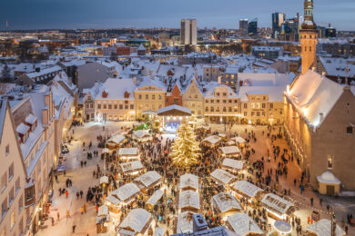 Christmas market in Tallinn old town