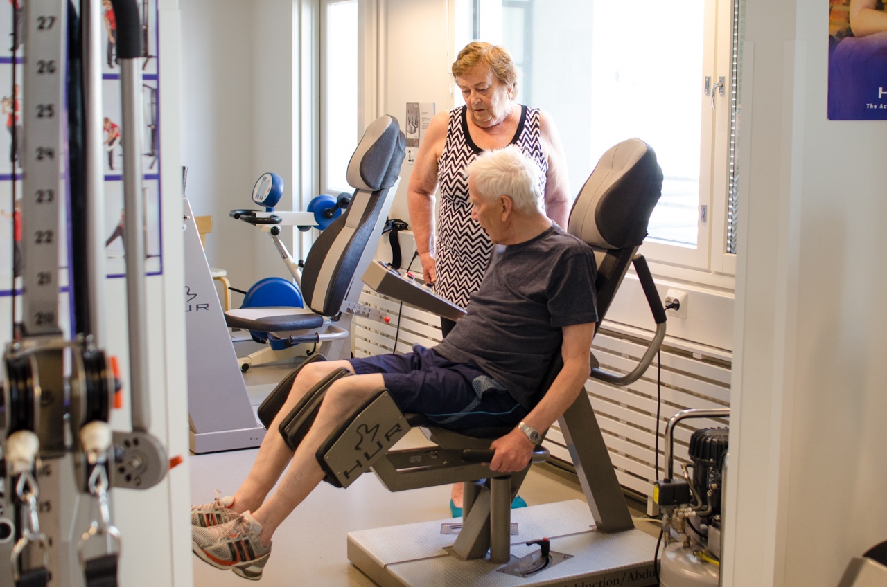 フィンランド老人ホームのジム