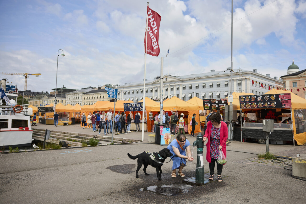 ヘルシンキのマーケット広場